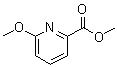 结构式 CAS# 26256-72-4, 6-甲氧基吡啶-2-羧酸甲酯