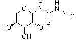 N-L-阿拉伯吡喃糖基-肼基硫代甲酰胺分子结构 (CAS 262849-63-8)