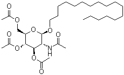 Heptadecyl 2-(Acetylamino)-2-deoxy-beta-D-glucopyranoside 3,4,6-triacetate molecular structure (CAS 262856-89-3)