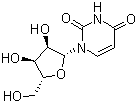 结构式 CAS# 26287-69-4, L-尿苷