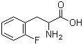 2-氟-DL-苯丙氨酸分子结构 (CAS 2629-55-2)