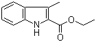 Ethyl 3-methylindole-2-carboxylate molecular structure (CAS 26304-51-8)