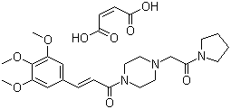 Cinepazide maleate molecular structure (CAS 26328-04-1)