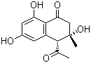 (3R,4R)-rel-4-乙酰基-3,4-二氢-3,6,8-三羟基-3-甲基-1(2H)-萘酮分子结构 (CAS 263368-91-8)