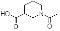 1-Acetyl-3-piperidinecarboxylic acid molecular structure (CAS 2637-76-5)