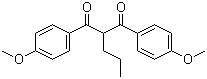 1,3-Bis(4-methoxyphenyl)-2-propyl-1,3-propanedione molecular structure (CAS 263717-49-3)
