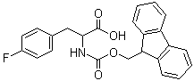 structure of CAS# 264276-42-8, N-[(9H-Fluoren-9-ylmethoxy)carbonyl]-4-fluorophenylalanine;DL-Fmoc-4-fluorophenylalanine