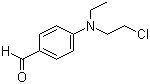structure of CAS# 2643-07-4, 4-[(2-Chloroethyl)ethylamino]-benzaldehyde;p-[(2-Chloroethyl)ethylamino]benzaldehyde