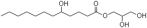 5-羟基十二酸甘油酯分子结构 (CAS 26446-32-2)