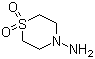 structure of CAS# 26494-76-8, 4-Aminothiomorpholine 1,1-dioxide;Thiomorpholin-4-amine 1,1-dioxide