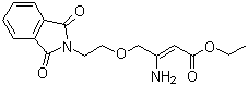 3-氨基-4-(2-邻苯二甲酰亚氨基乙氧基)巴豆酸乙酯分子结构 (CAS 265136-65-0)