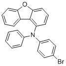 N-(4-bromophenyl)-N-phenyldibenzofuran-1-amine molecular structure (CAS 2651976-90-6)