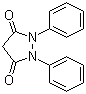 1,2-二苯基-3,5-吡唑烷二酮分子结构 (CAS 2652-77-9)