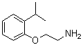 结构式 CAS# 26583-37-9, 2-[2-(1-甲基乙基)苯氧基]乙胺