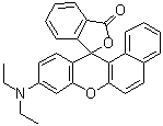 结构式 CAS# 26628-47-7, 1,2-苯并-6-二乙基氨基荧烷