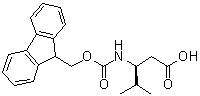 (3S)-3-[[(9H-Fluoren-9-ylmethoxy)carbonyl]amino]-4-methylpentanoic acid molecular structure (CAS 266318-79-0)