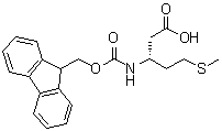 (3R)-3-[[(9H-Fluoren-9-ylmethoxy)carbonyl]amino]-5-(methylthio)pentanoic acid molecular structure (CAS 266359-48-2)