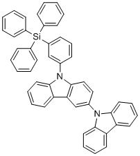 9-(3-(Triphenylsilyl)phenyl)-9h-3,9'-bicarbazole molecular structure (CAS 2665768-26-1)
