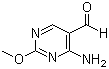 structure of CAS# 26664-09-5, 4-Amino-2-methoxypyrimidine-5-carboxaldehyde