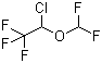 结构式 CAS# 26675-46-7, 异氟醚; 异氟烷; 2-氯-2-(二氟甲氧基)-1,1,1-三氟乙烷