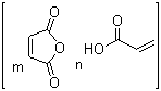 Acrylic acid-maleic anhydride copolymer molecular structure (CAS 26677-99-6)