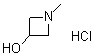 1-Methyl-3-azetidinol hydrochloride molecular structure (CAS 26687-49-0)