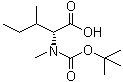 N-[(1,1-Dimethylethoxy)carbonyl]-N-methyl-D-isoleucine molecular structure (CAS 267223-87-0)