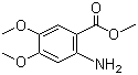 结构式 CAS# 26759-46-6, 2-氨基-4,5-二甲氧基苯甲酸甲酯