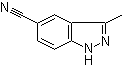 结构式 CAS# 267875-55-8, 3-甲基-1H-吲唑-5-甲腈
