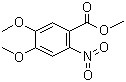 structure of CAS# 26791-93-5, Methyl 4,5-dimethoxy-2-nitrobenzoate;4,5-Dimethoxy-2-nitrobenzoic acid methyl ester; 6-Nitroveratric acid methyl ester