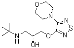 (R)-噻吗洛尔分子结构 (CAS 26839-76-9)