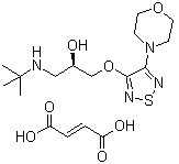 D-Timolol maleate molecular structure (CAS 26839-77-0)
