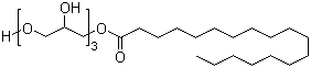 Triglycerol monostearate molecular structure (CAS 26855-43-6)