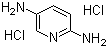 structure of CAS# 26878-35-3, 2,5-Diaminopyridine dihydrochloride;Pyridine-2,5-diamine dihydrochloride