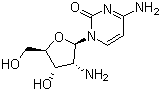 2'-氨基-2'-脱氧胞苷分子结构 (CAS 26889-42-9)