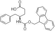 structure of CAS# 269078-74-2, (R)-Fmoc-4-amino-5-phenylpentanoic acid;Fmoc-(R)-4-Amino-5-phenylpentanoic acid; (R)-4-(Fmoc-amino)-5-phenylpentanoic acid