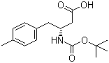 (R)-N-叔丁氧羰基-3-氨基-4-(4-甲基苯基)丁酸分子结构 (CAS 269398-85-8)