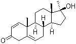 17beta-Hydroxy-17-methylandrosta-1,5-dien-3-one molecular structure (CAS 2694-97-5)