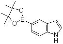 structure of CAS# 269410-24-4, 5-Indoleboronic acid pinacol ester;Indole-5-boronic acid pinacol ester; 5-(4,4,5,5-Tetramethyl-1,3,2-dioxaborolan-2-yl)-1H-indole