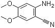 structure of CAS# 26961-27-3, 2-Amino-4,5-dimethoxybenzonitrile;4-Amino-5-cyanoveratrole; 6-Aminoveratronitrile