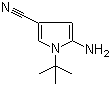 structure of CAS# 269726-49-0, 5-Amino-1-tert-butyl-1H-pyrrole-3-carbonitrile
