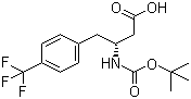 Boc-(R)-3-Amino-4-(4-trifluoromethylphenyl)butyric acid molecular structure (CAS 269726-77-4)
