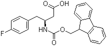 Fmoc-(S)-3-Amino-4-(4-fluorophenyl)butyric acid molecular structure (CAS 270062-83-4)