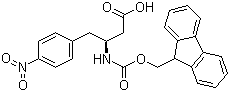 Fmoc-(S)-3-Amino-4-(4-nitrophenyl)butyric acid molecular structure (CAS 270062-88-9)