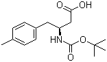 结构式 CAS# 270062-96-9, (S)-N-叔丁氧羰基-3-氨基-4-(4-甲基苯基)丁酸