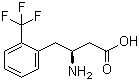 结构式 CAS# 270065-73-1, (S)-3-氨基-4-(2-三氟甲基苯基)丁酸