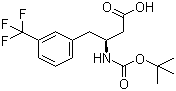 Boc-(S)-3-Amino-4-(3-trifluoromethylphenyl)butyric acid  molecular structure (CAS 270065-77-5)