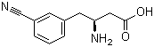 structure of CAS# 270065-85-5, (S)-3-Amino-4-(3-cyanophenyl)butanoic acid;(betaS)-beta-Amino-3-cyanobenzenebutanoic acid