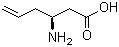 结构式 CAS# 270263-02-0, (3S)-3-氨基-5-己烯酸