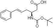 (3S)-3-[[(tert-Butoxy)carbonyl]amino]-6-phenyl-5-hexenoic acid molecular structure (CAS 270596-44-6)